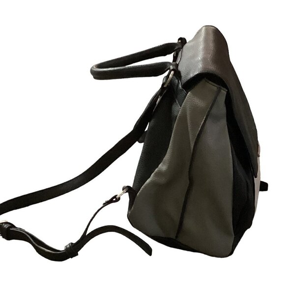 Kenneth Cole Reaction Concord Backpack Purse Vegan Faux Leather Multicolor 211G - Picture 9 of 12